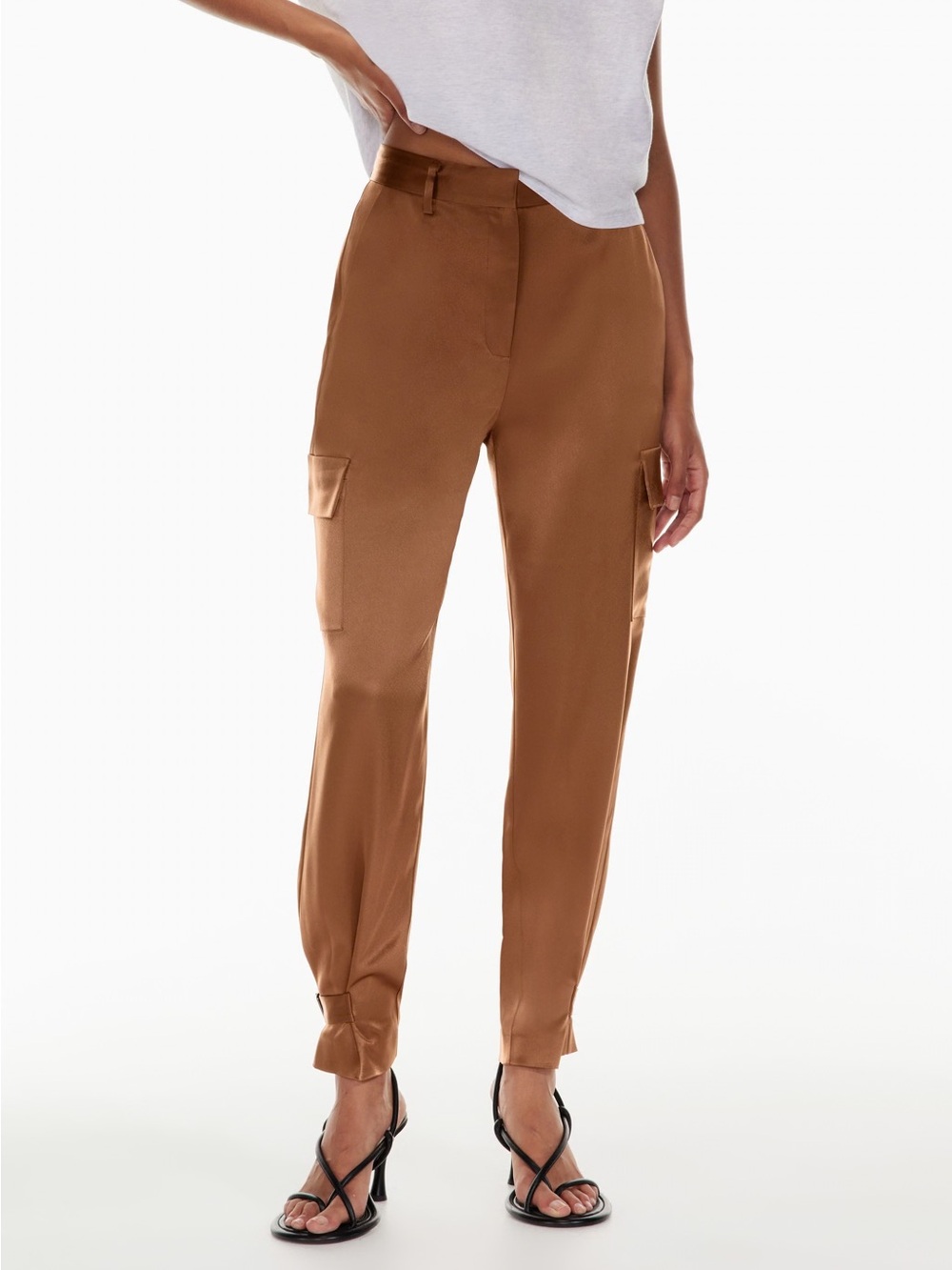 9. 13”W Babaton Satin Refined Cargo Pants
